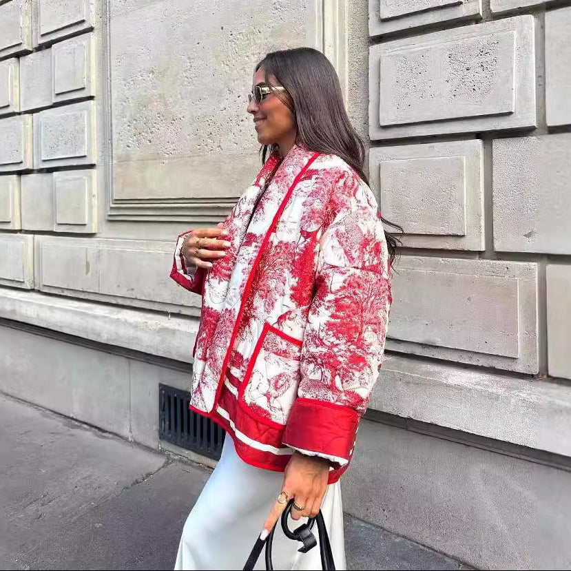 Veste Harira Style Imprimé