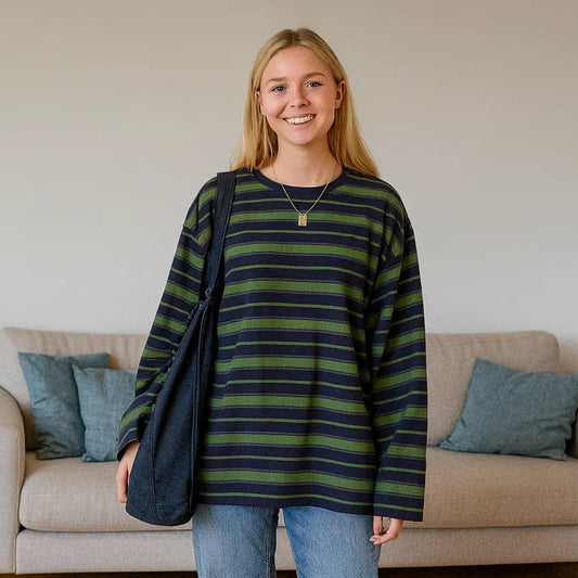 Pull Zanka Rayé Oversize