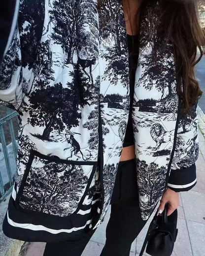 Veste Harira Style Imprimé