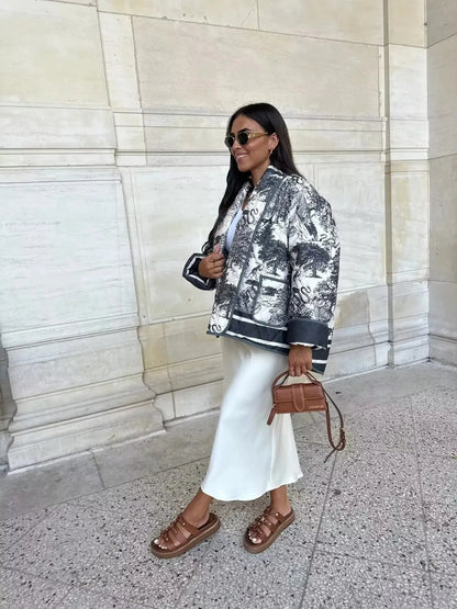 Veste Harira Style Imprimé