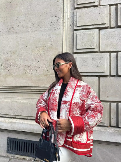 Veste Harira Style Imprimé