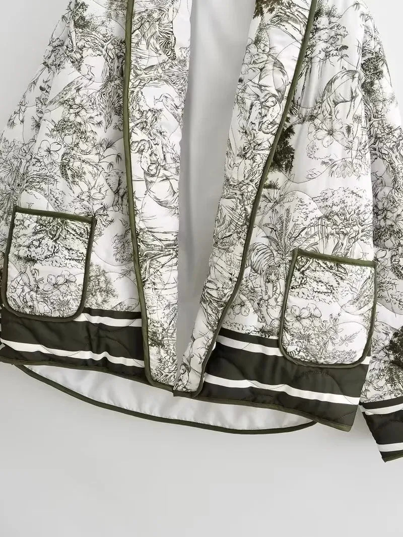 Veste Harira Style Imprimé