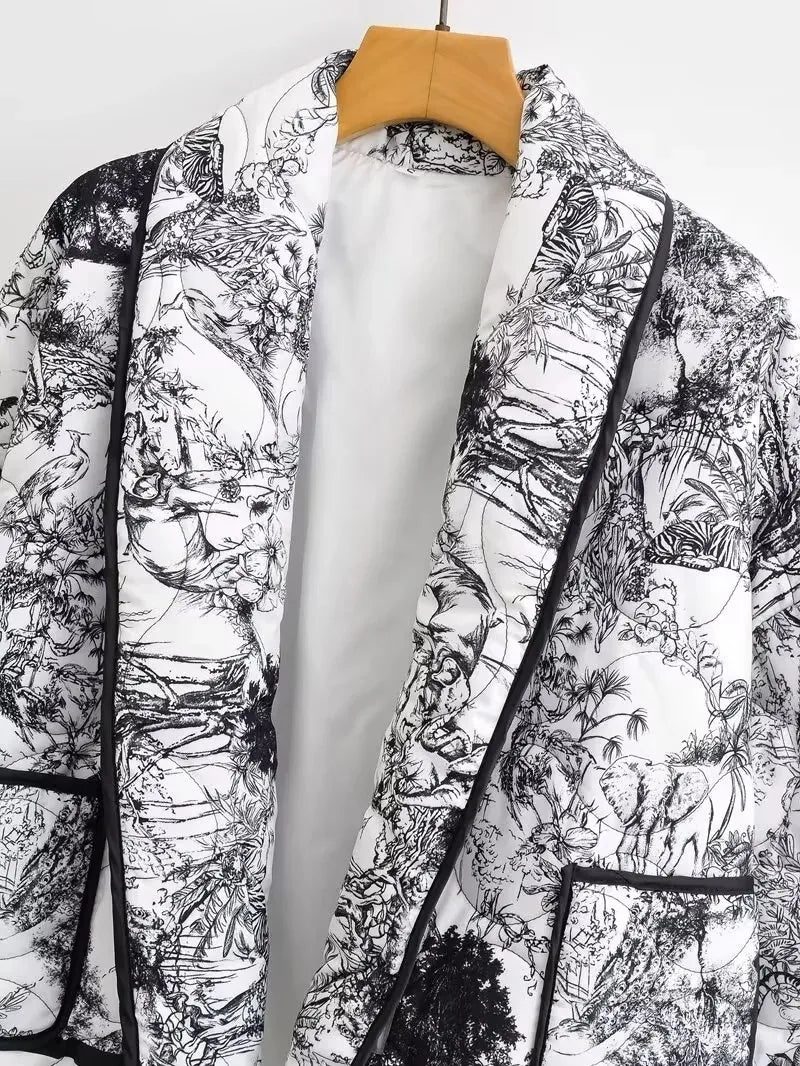 Veste Harira Style Imprimé