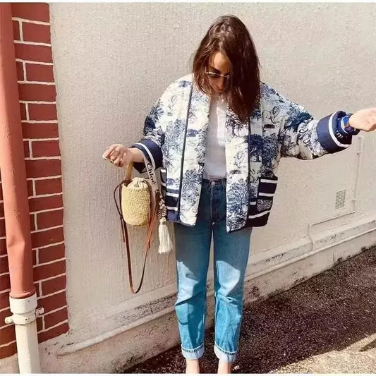 Veste Harira Style Imprimé